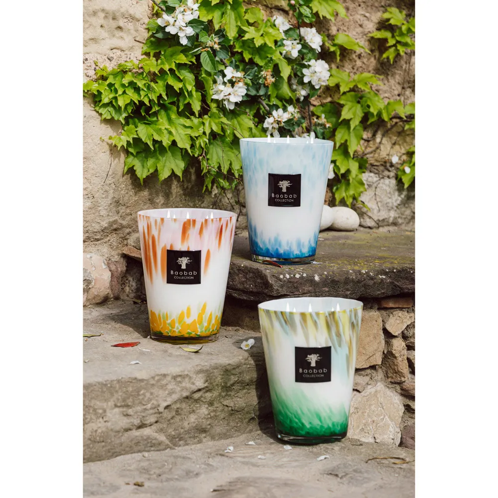 Eden Trilogy Garden Medium Candle - White, Glass