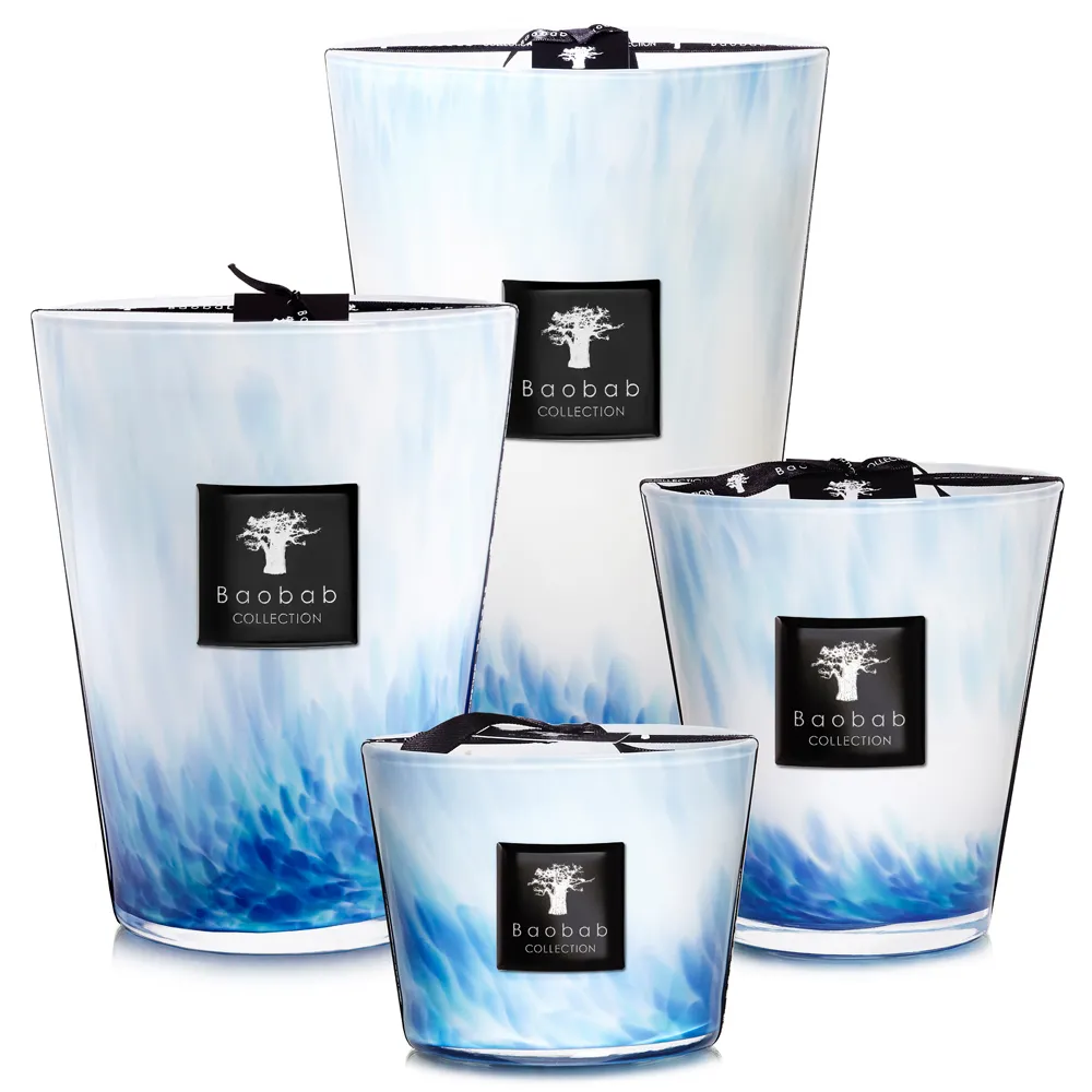 Eden Trilogy Seaside Extra Large Candle - White, Glass