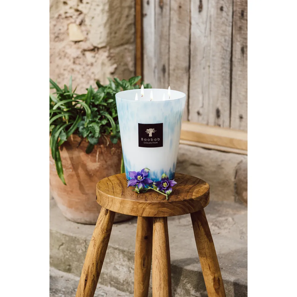 Eden Trilogy Seaside Large Candle - White, Glass