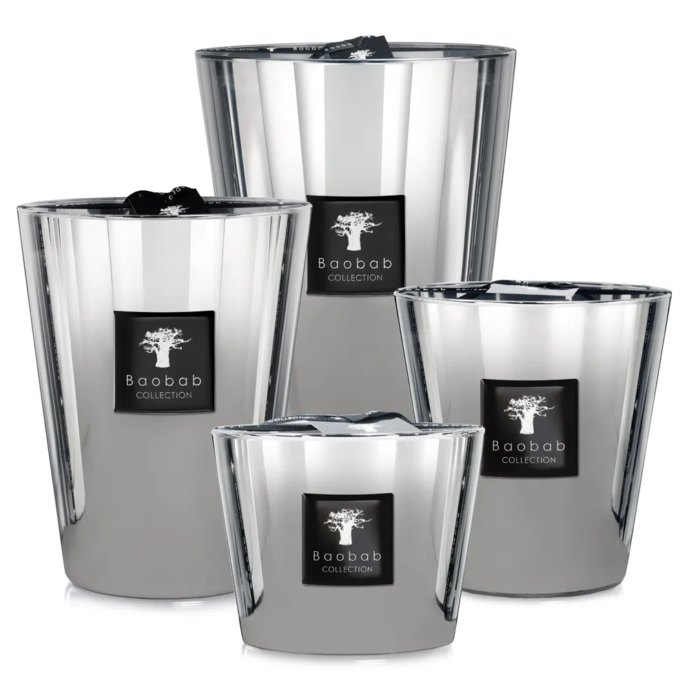 Loft Les Exclusives Platinum Extra Large Candle - Grey Silver