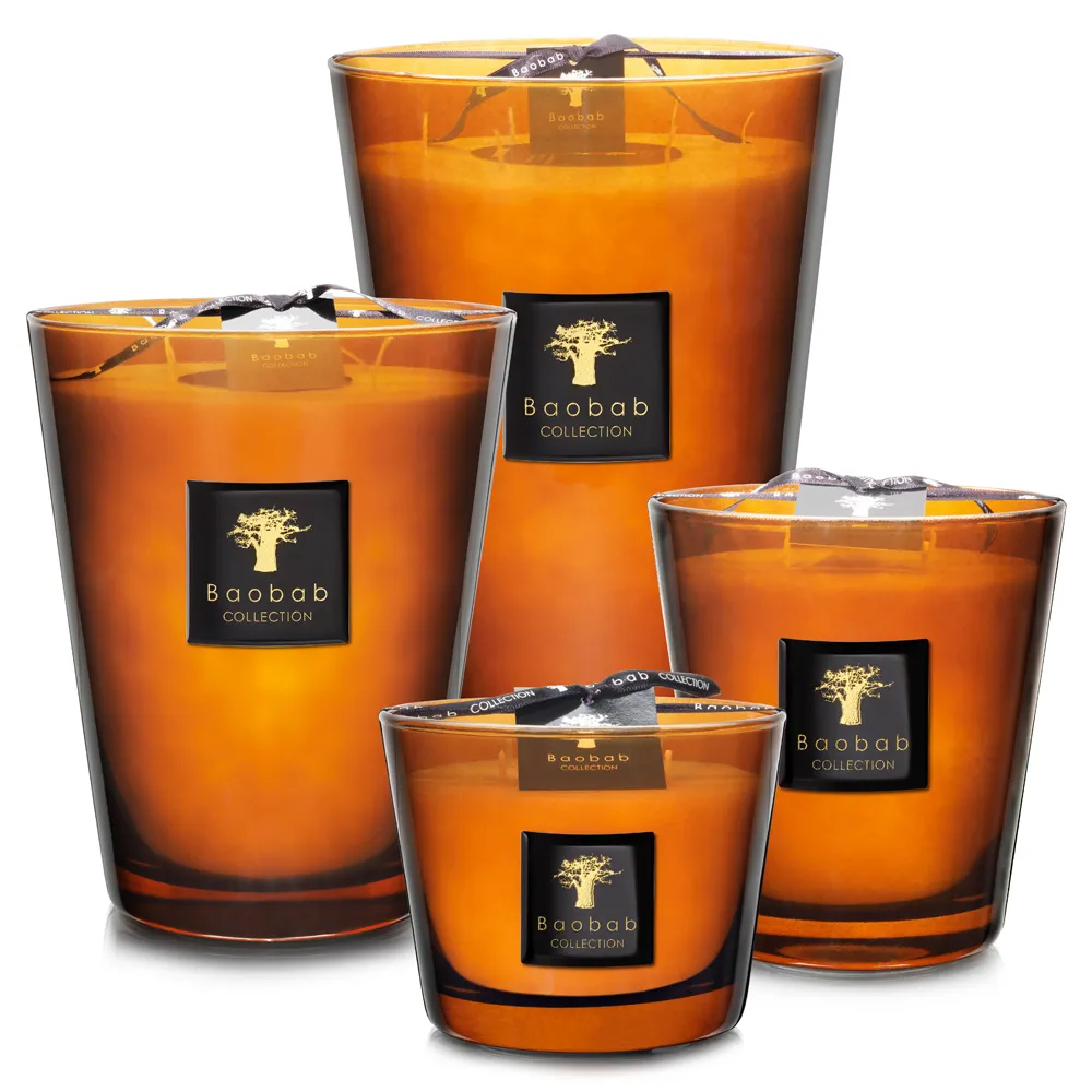 Regency Les Prestigieuses Cuir De Russie Medium Candle - Orange