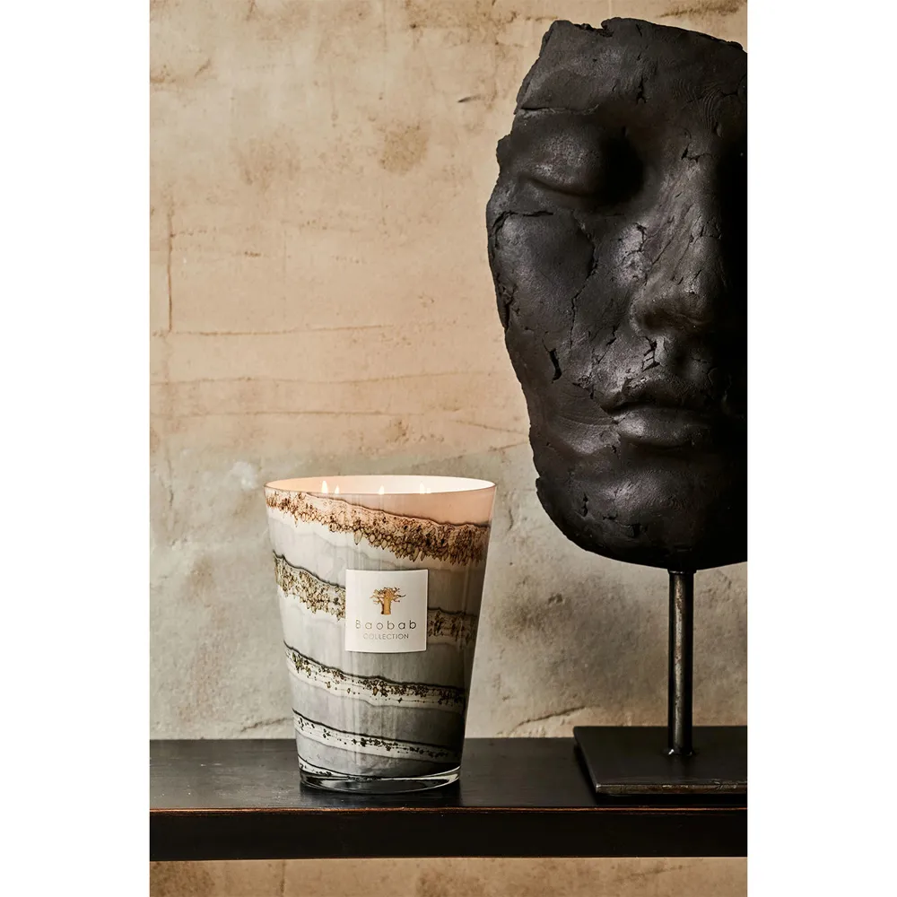 Sand Atacama Large Scented Candle - Grey, Glass