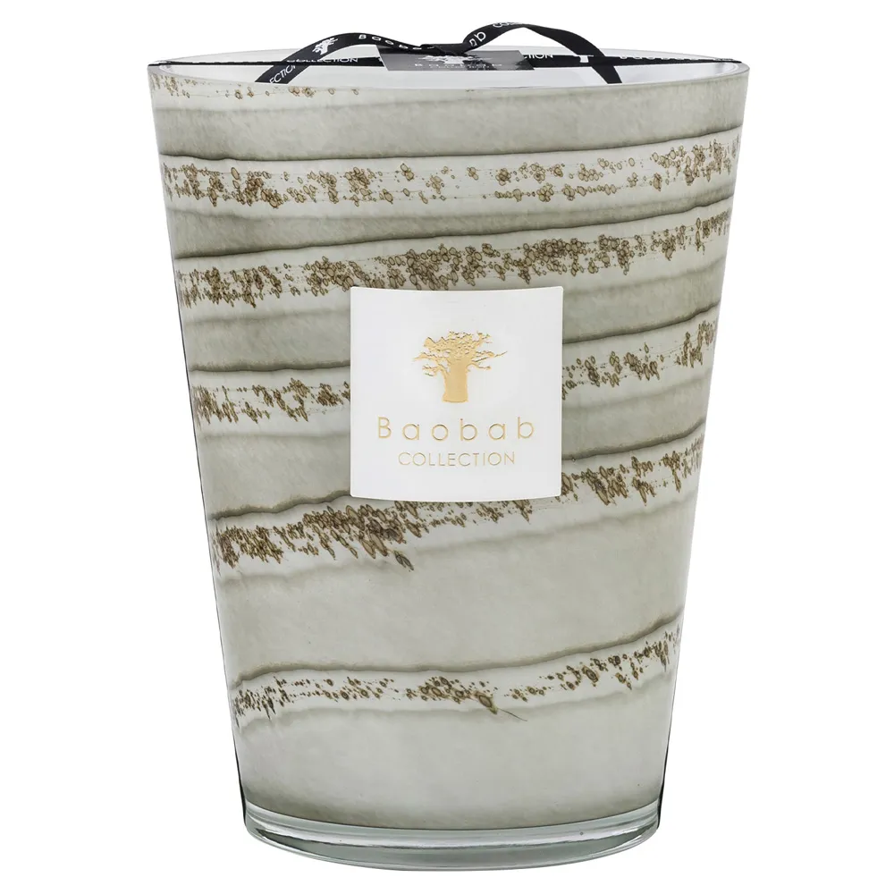 Sand Atacama Large Scented Candle - Grey, Glass
