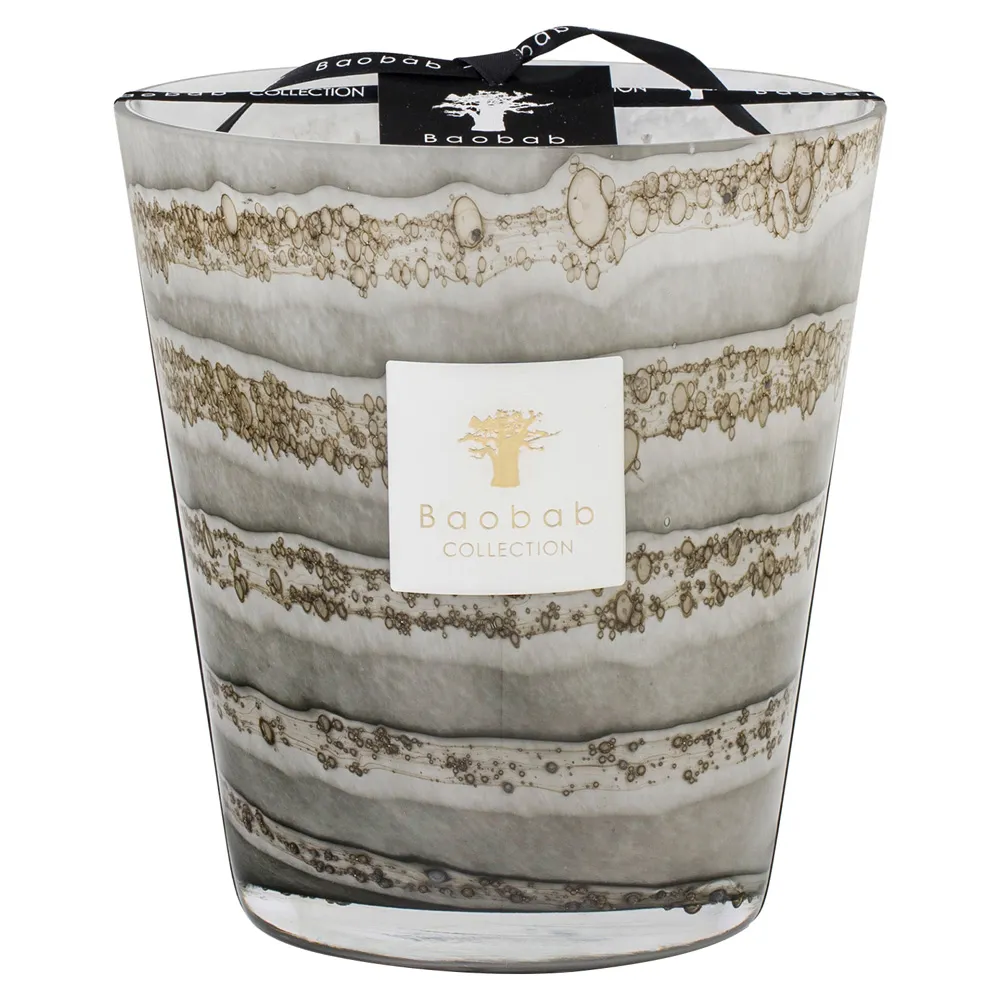 Sand Atacama Medium Scented Candle - Grey, Glass