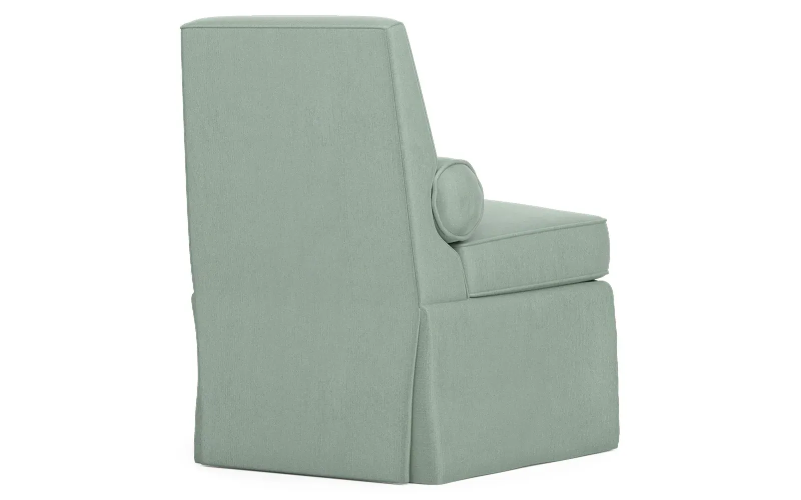 Allie Skirted Slipper Chair - Heathered Ivory