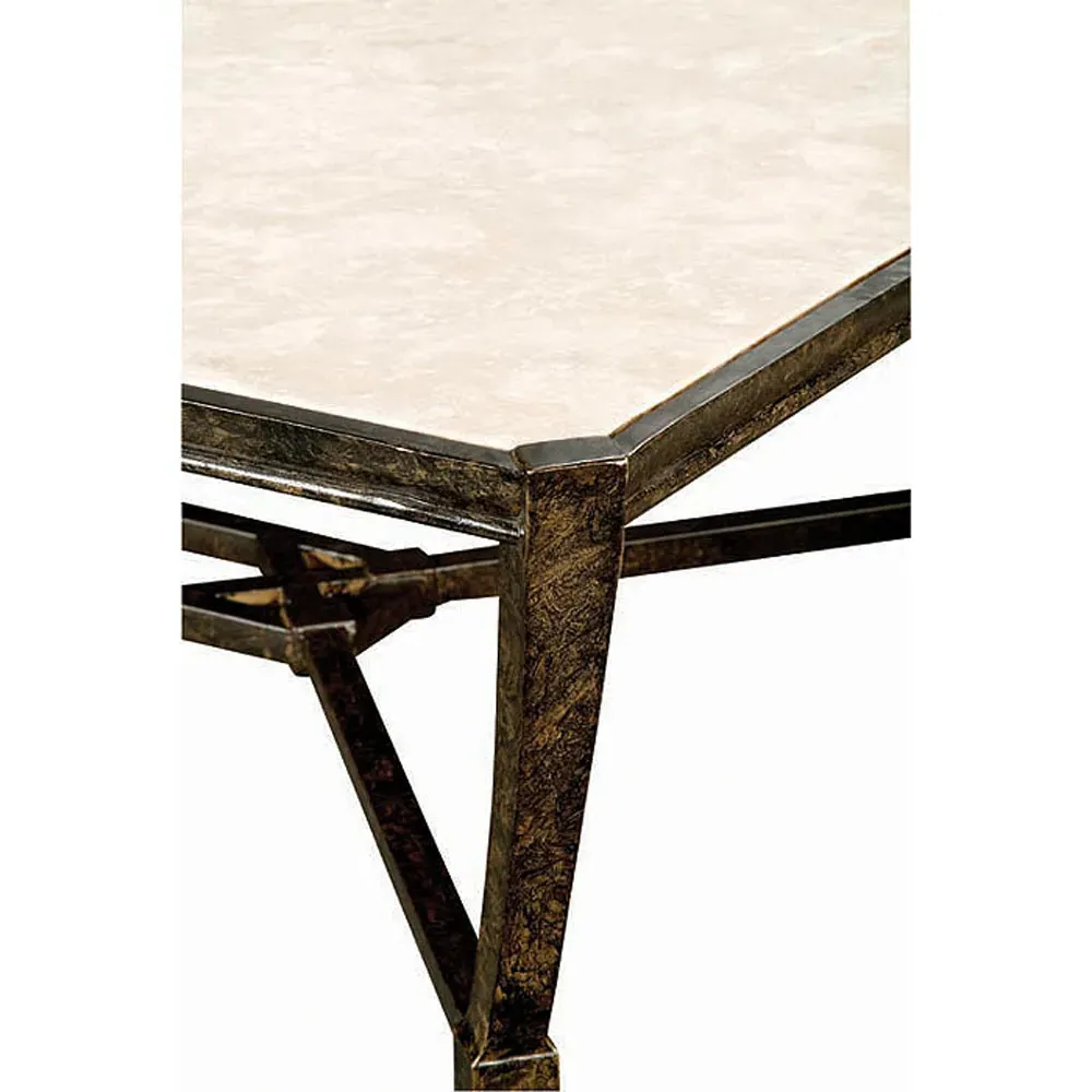 Andalusia Large Outdoor Dining Table - Brown, Aluminum