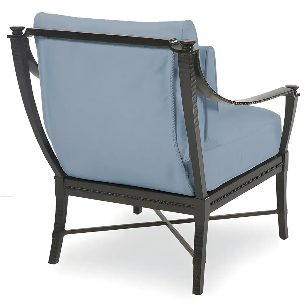 Andalusia Outdoor Chair - Blue, Aluminum