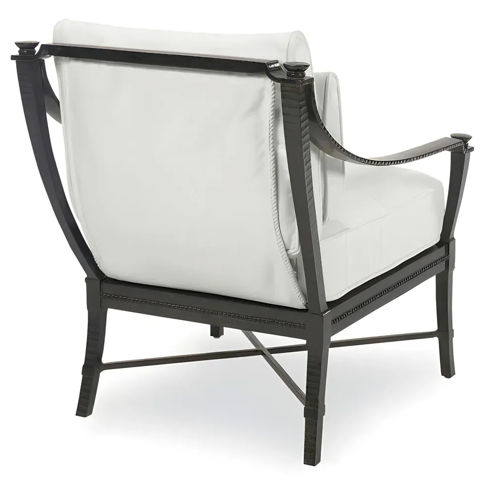 Andalusia Outdoor Chair - White, Aluminum