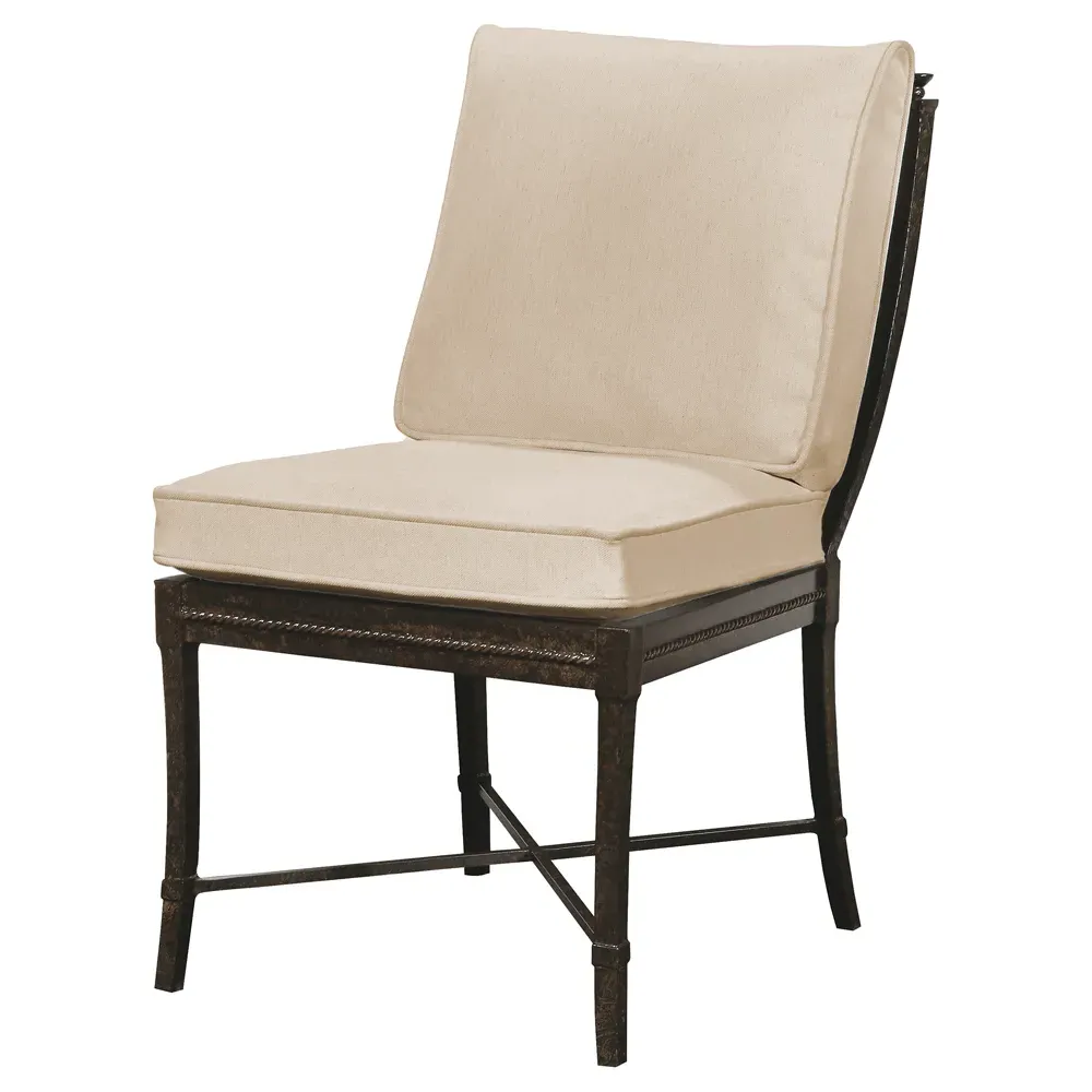 Andalusia Outdoor Dining Chair - Beige, Aluminum