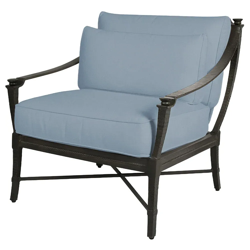 Andalusia Outdoor Royal Chair - French Blue, Aluminum