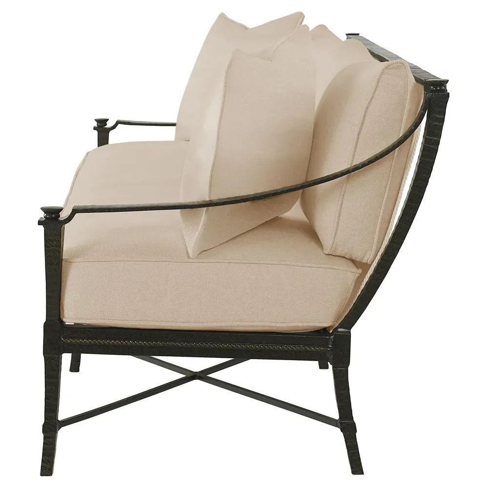 Andalusia Outdoor Sofa - Beige, Aluminum