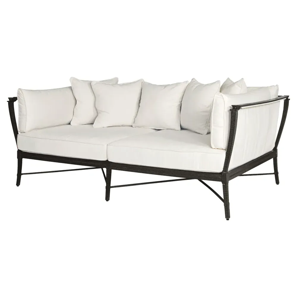 Andalusia Royal Daybed - White, Aluminum