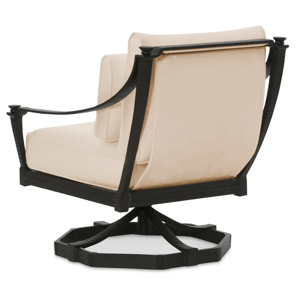 Andalusia Swivel Rocker Chair - Beige, Aluminum