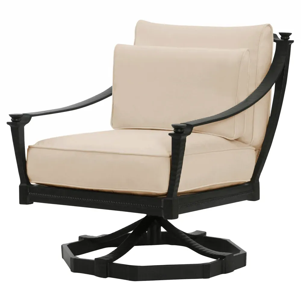 Andalusia Swivel Rocker Chair - Beige, Aluminum image