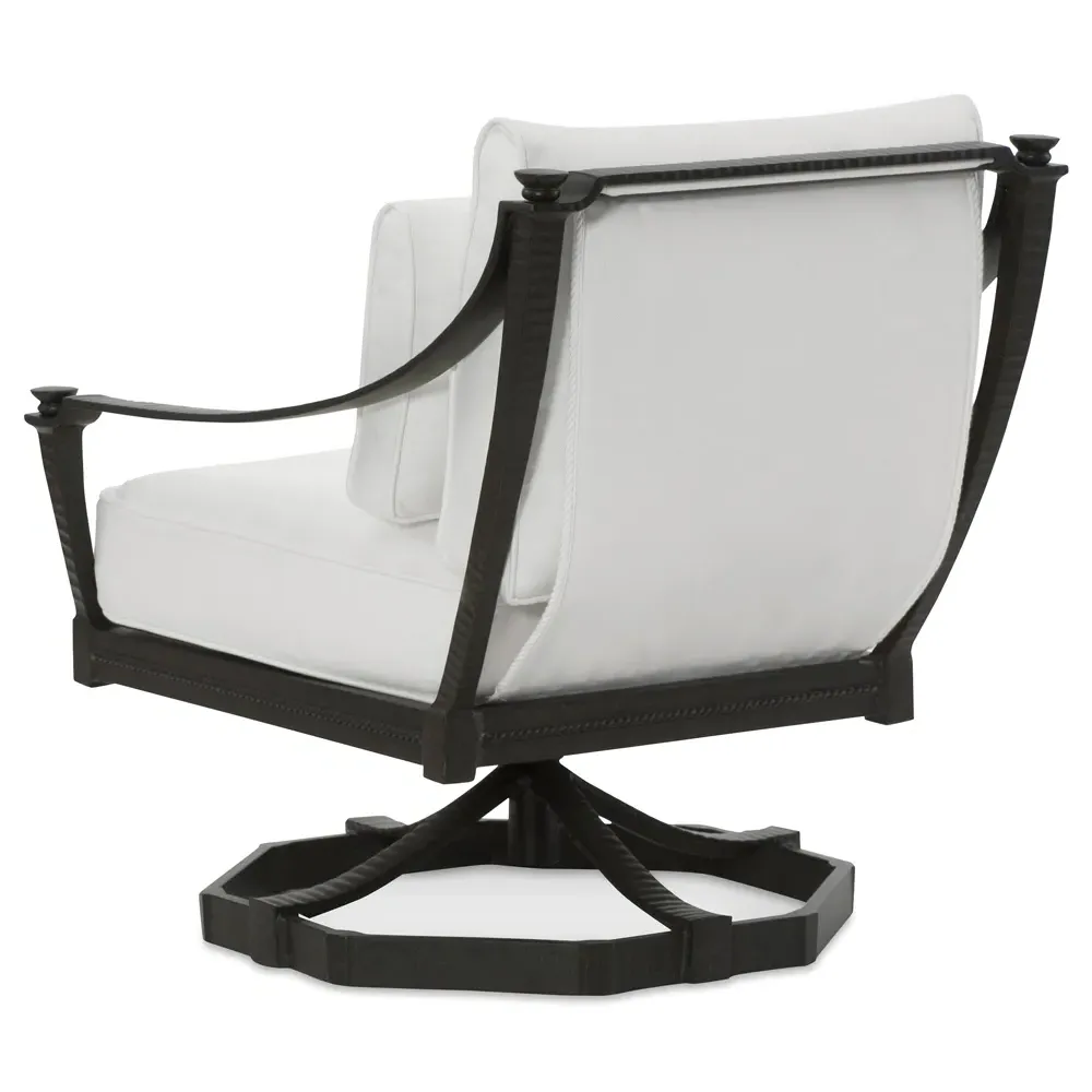 Andalusia Swivel Rocker Chair - White, Aluminum