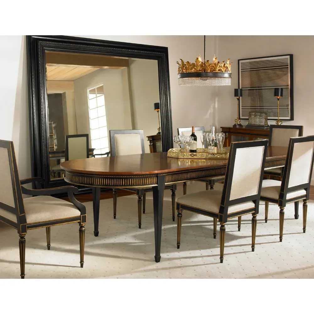 Barrington Dining Side Chair - Black, Acacia Wood