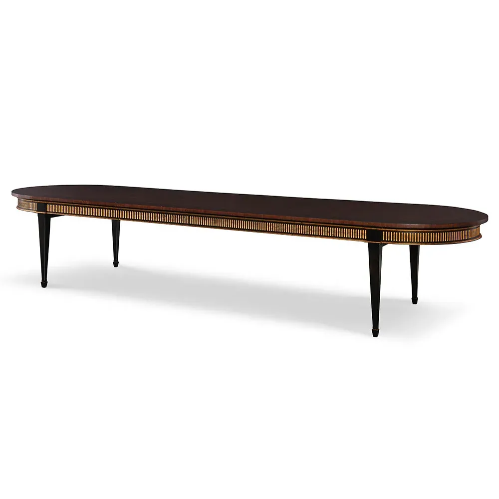 Barrington Extendable Oval Dining Table - Brown, Acacia Wood