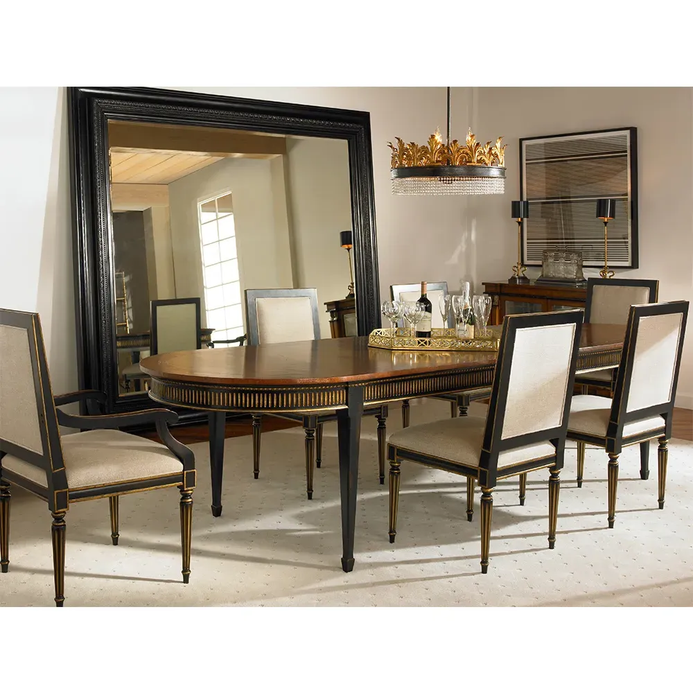 Barrington Extendable Oval Dining Table - Brown, Acacia Wood