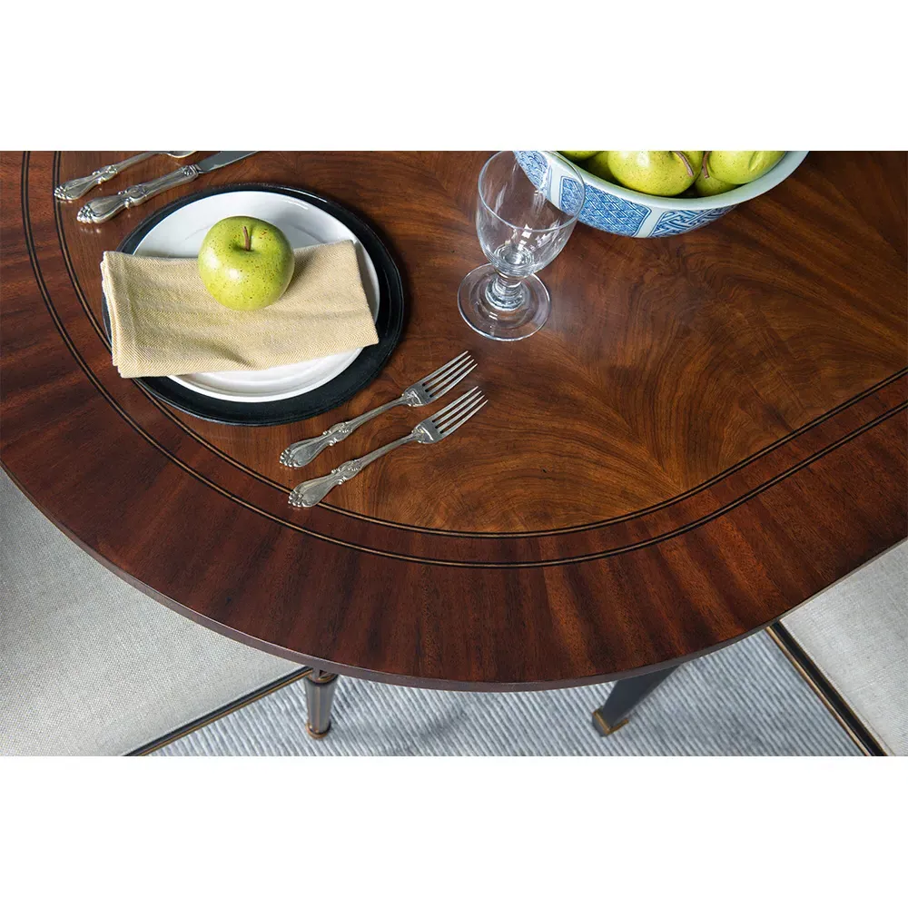 Barrington Extendable Oval Dining Table - Brown, Acacia Wood