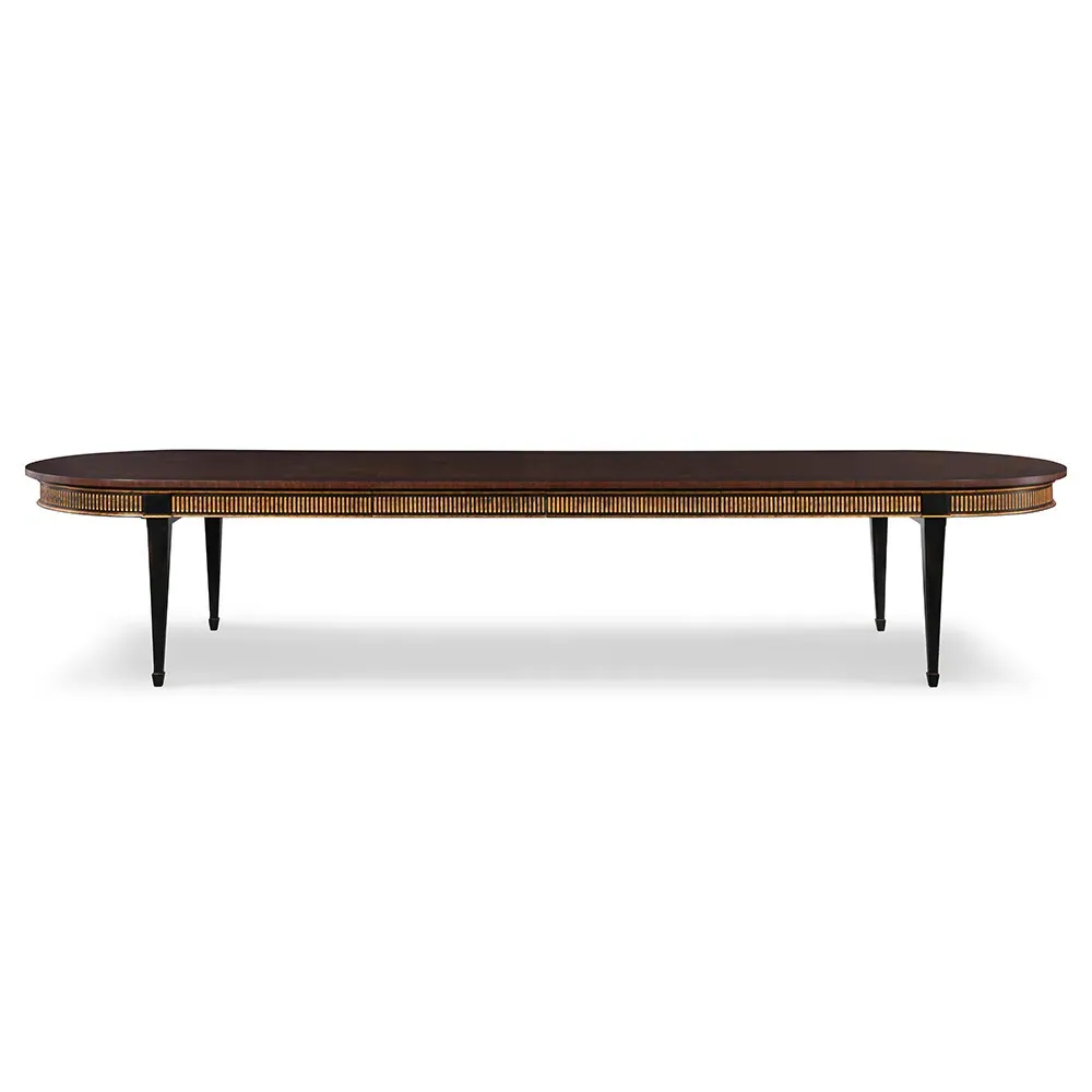 Barrington Extendable Oval Dining Table - Brown, Acacia Wood