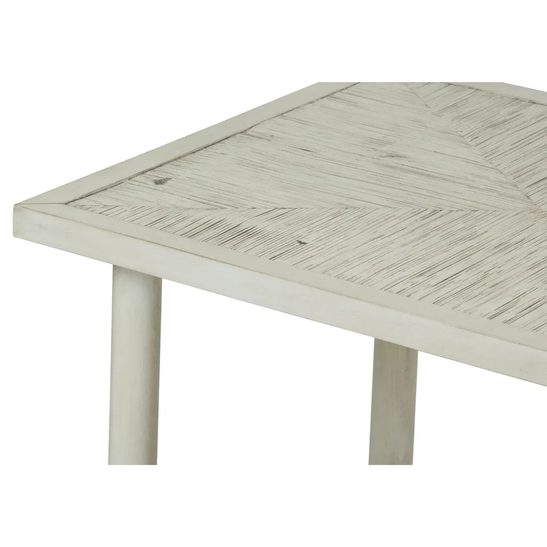 Biscayne Rectangular Side Table - Cream