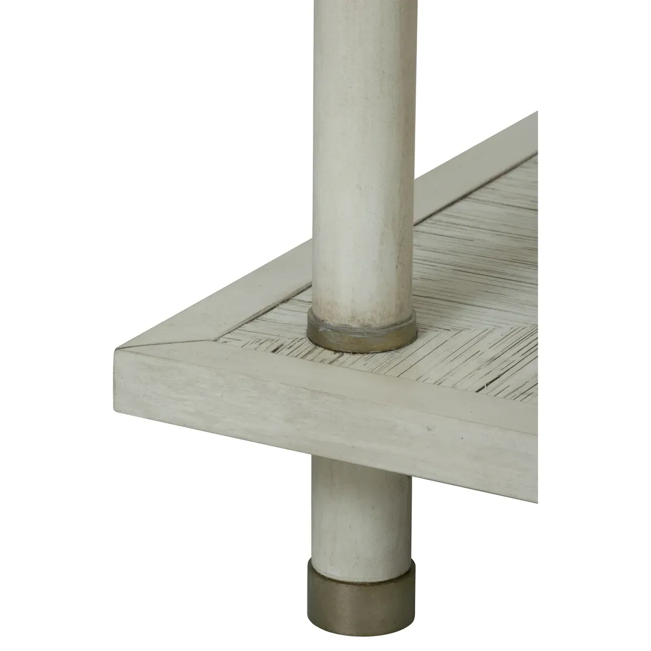 Biscayne Rectangular Side Table - Cream