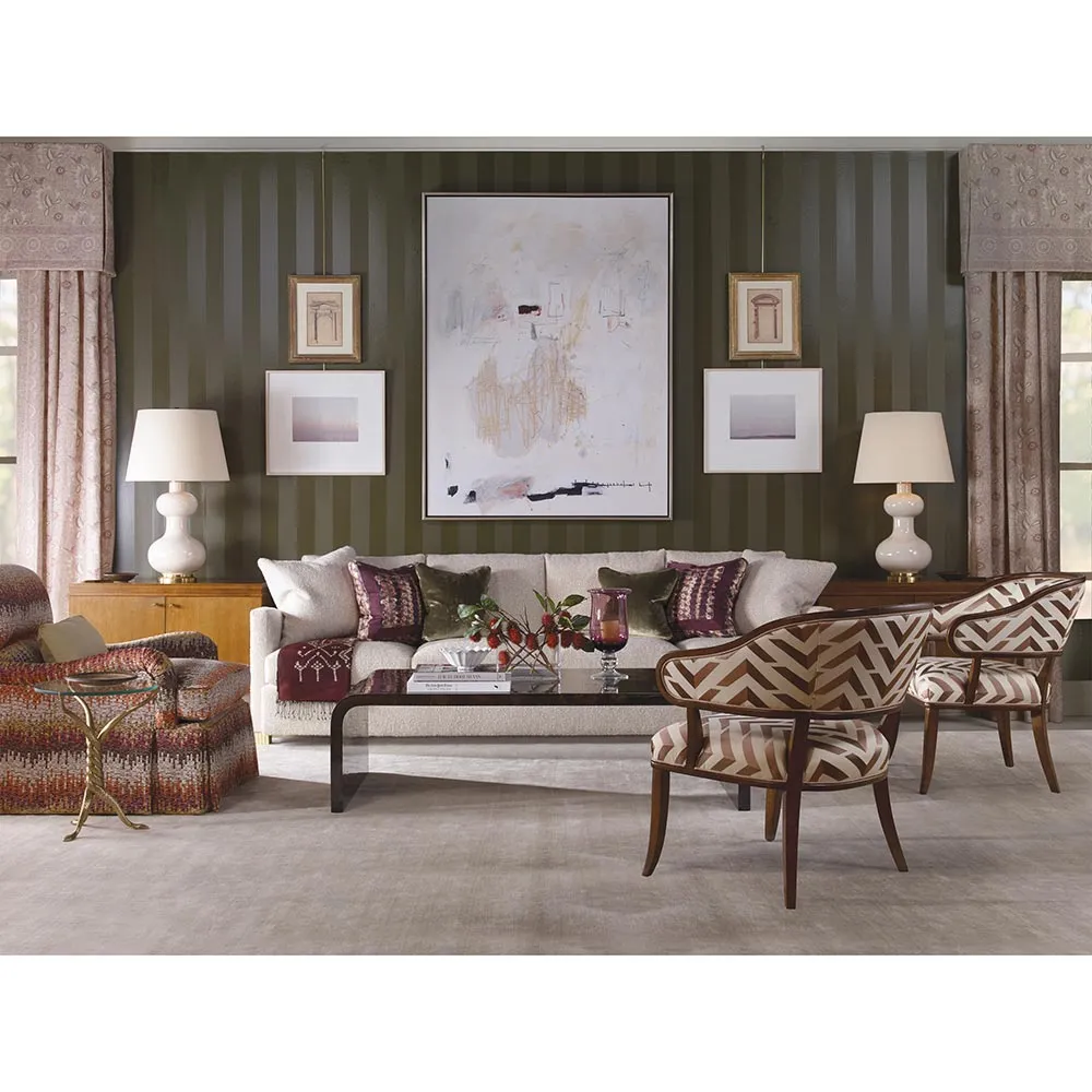 Brooke Round Drink Table with Serpent Base - Brass, Glass