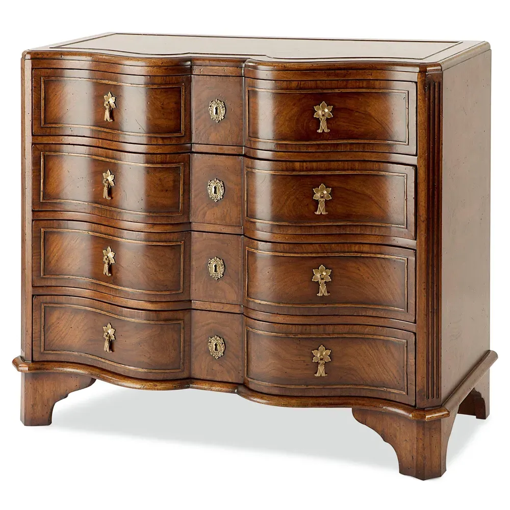 Byron 4 Drawer Bachelor Chest - Brown, Acacia Wood image