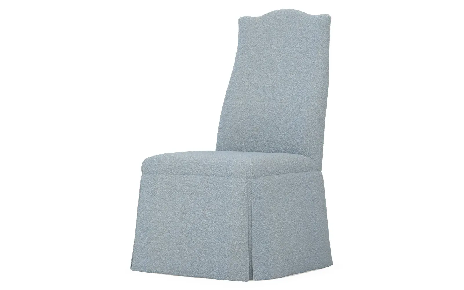 Chandler Skirted Dining Chair - Powder Blue, Weave