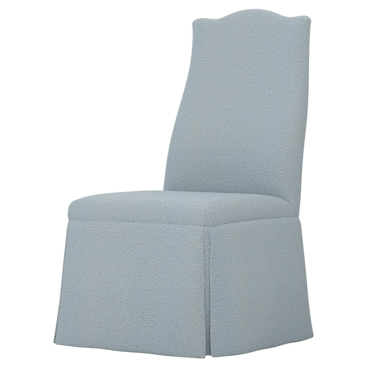 Chandler Skirted Dining Chair - Powder Blue, Weave
