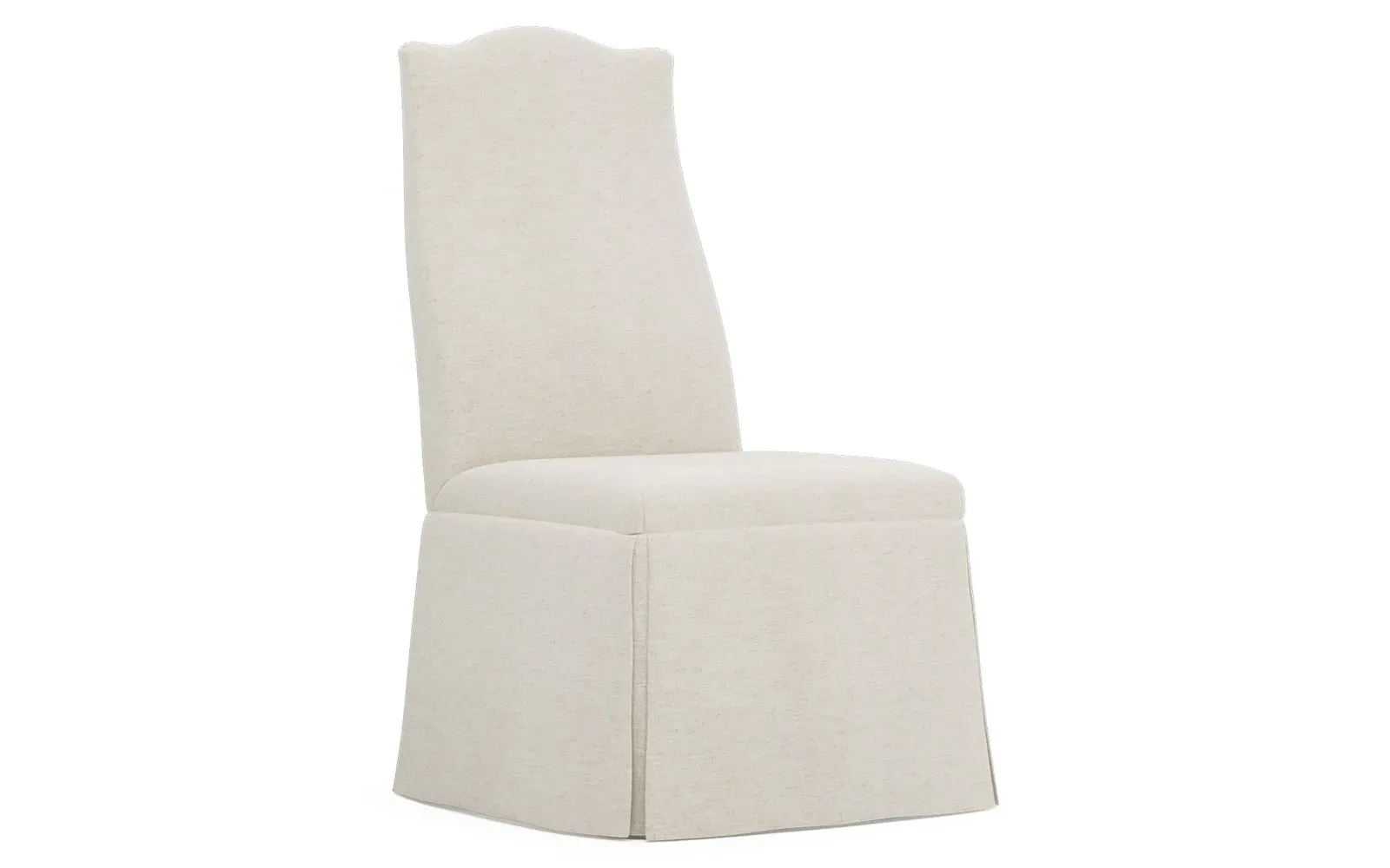 Chandler Skirted Dining Chair - Rainstorm, Performance Velvet