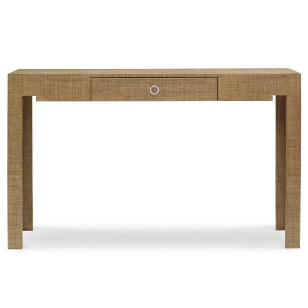 Charleston Rectangular Console Table with Drawer - Sand, Raffia image