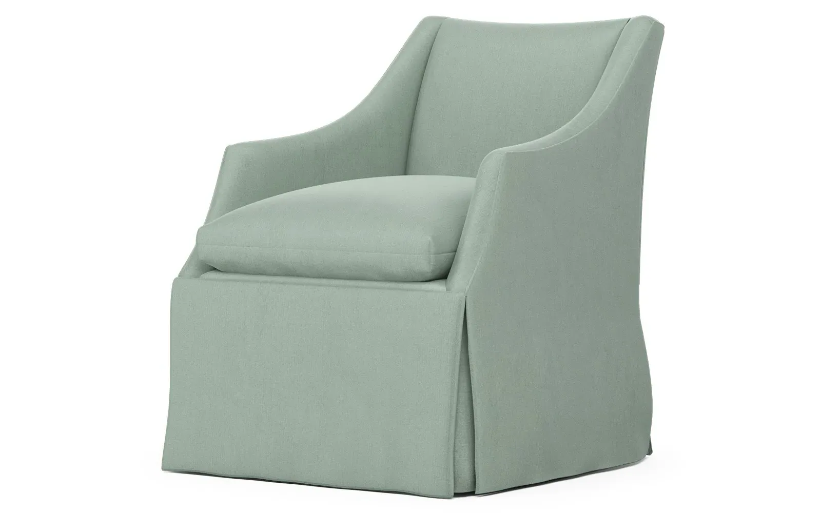 Coloney Skirted Swivel Chair - Aloe