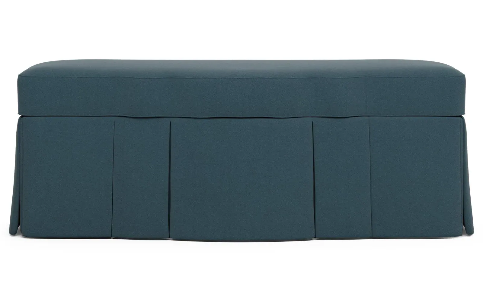 Cornell Skirted Storage Bench - Heathered Ivory