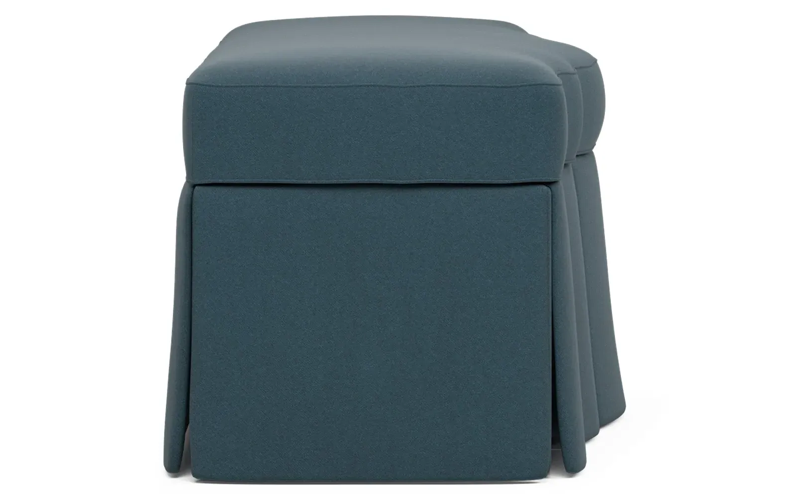 Cornell Skirted Storage Bench - Rosemary, Chenille