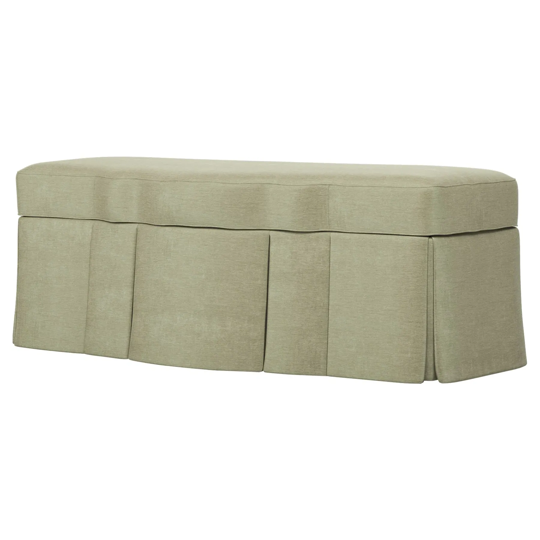 Cornell Skirted Storage Bench - Rosemary, Chenille image