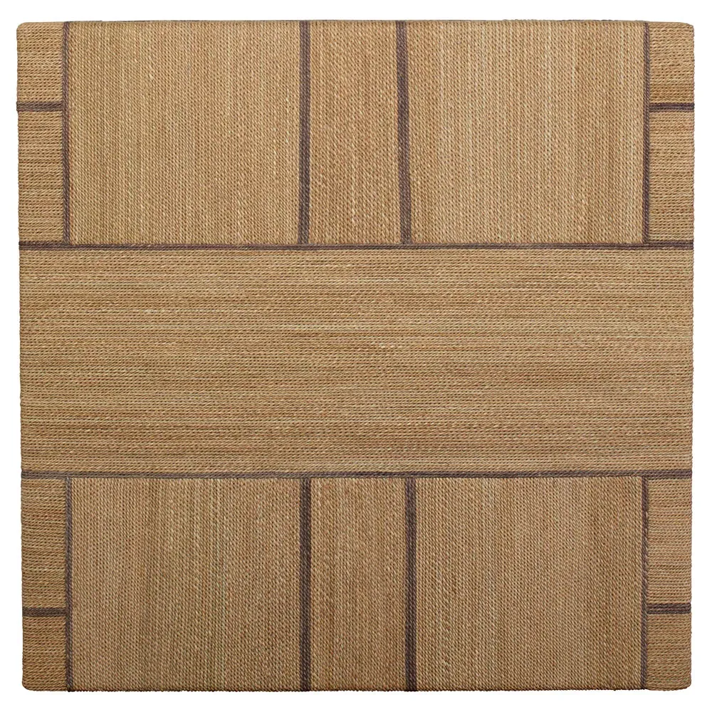 Desmond Square Coffee Table - Brown, Woven Rope