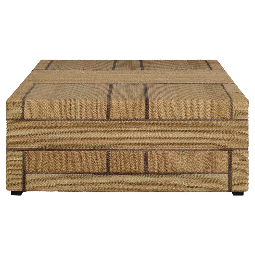 Desmond Square Coffee Table - Brown, Woven Rope image