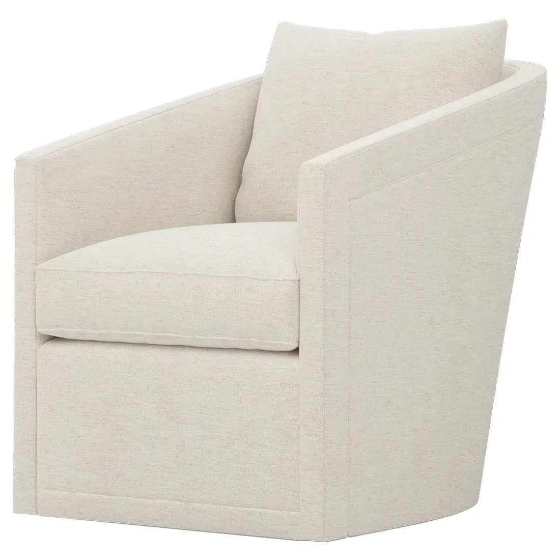 Gerard Swivel Chair - Heathered Ivory image