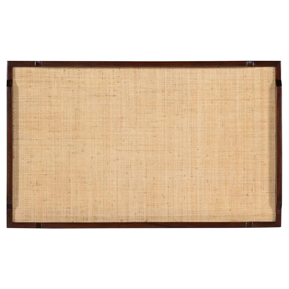 Honu Tray Side Table - Brown, Mahogany