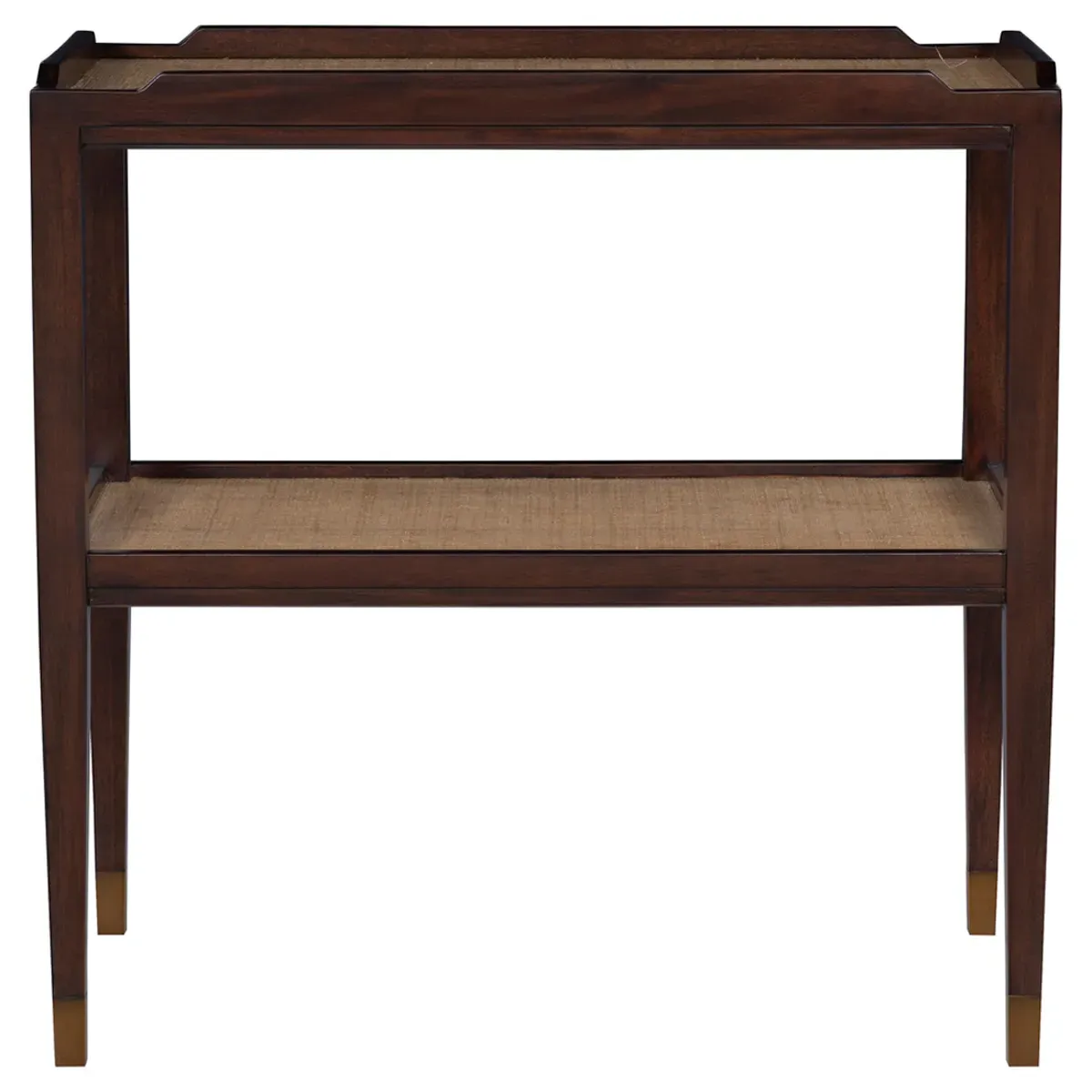 Honu Tray Side Table - Brown, Mahogany image