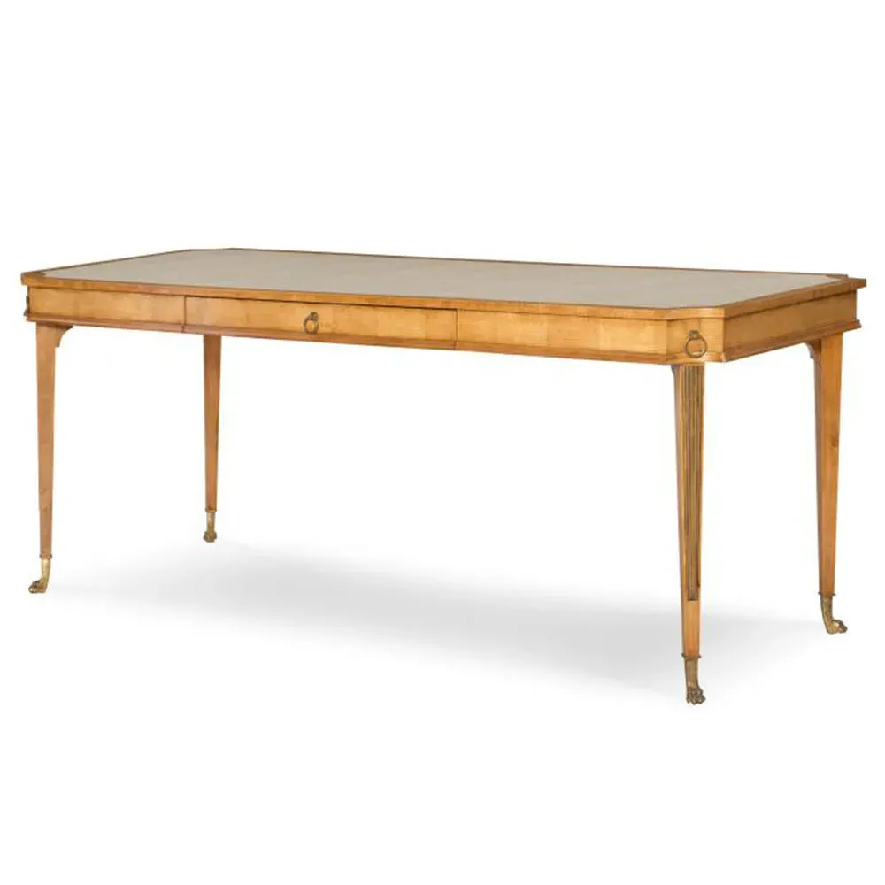 Jeffrey French Country Desk - Butterscotch Brown, Leather image