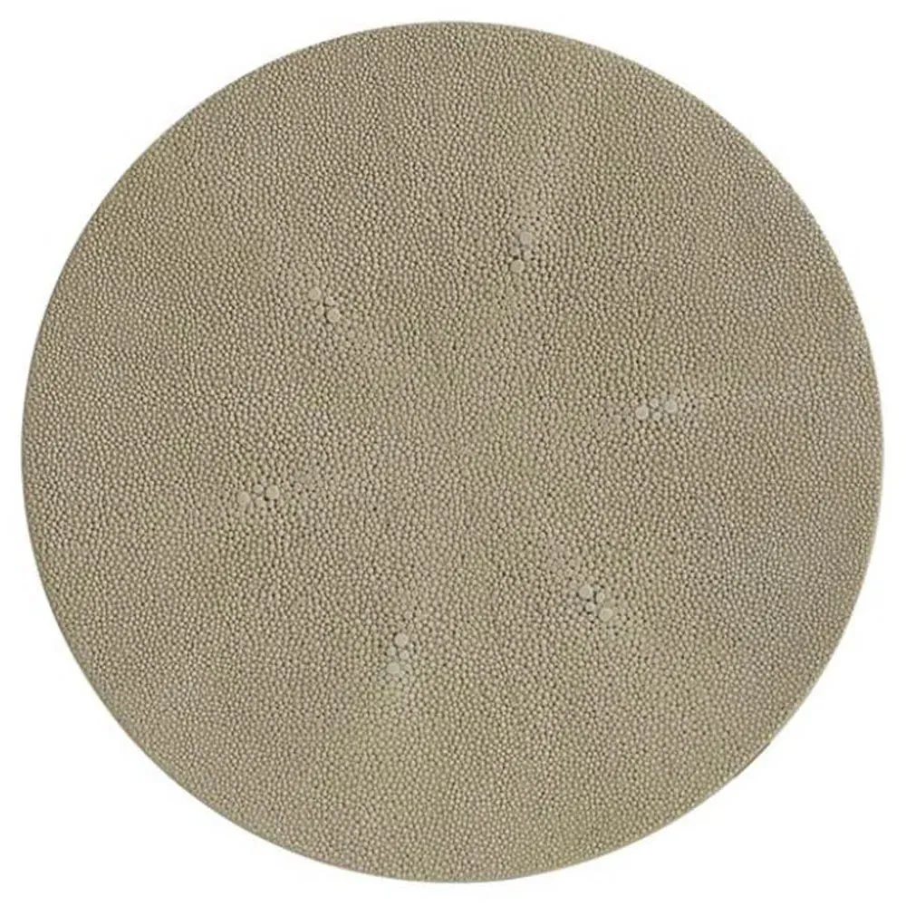 Kendall Side Table - Beige, Faux Shagreen