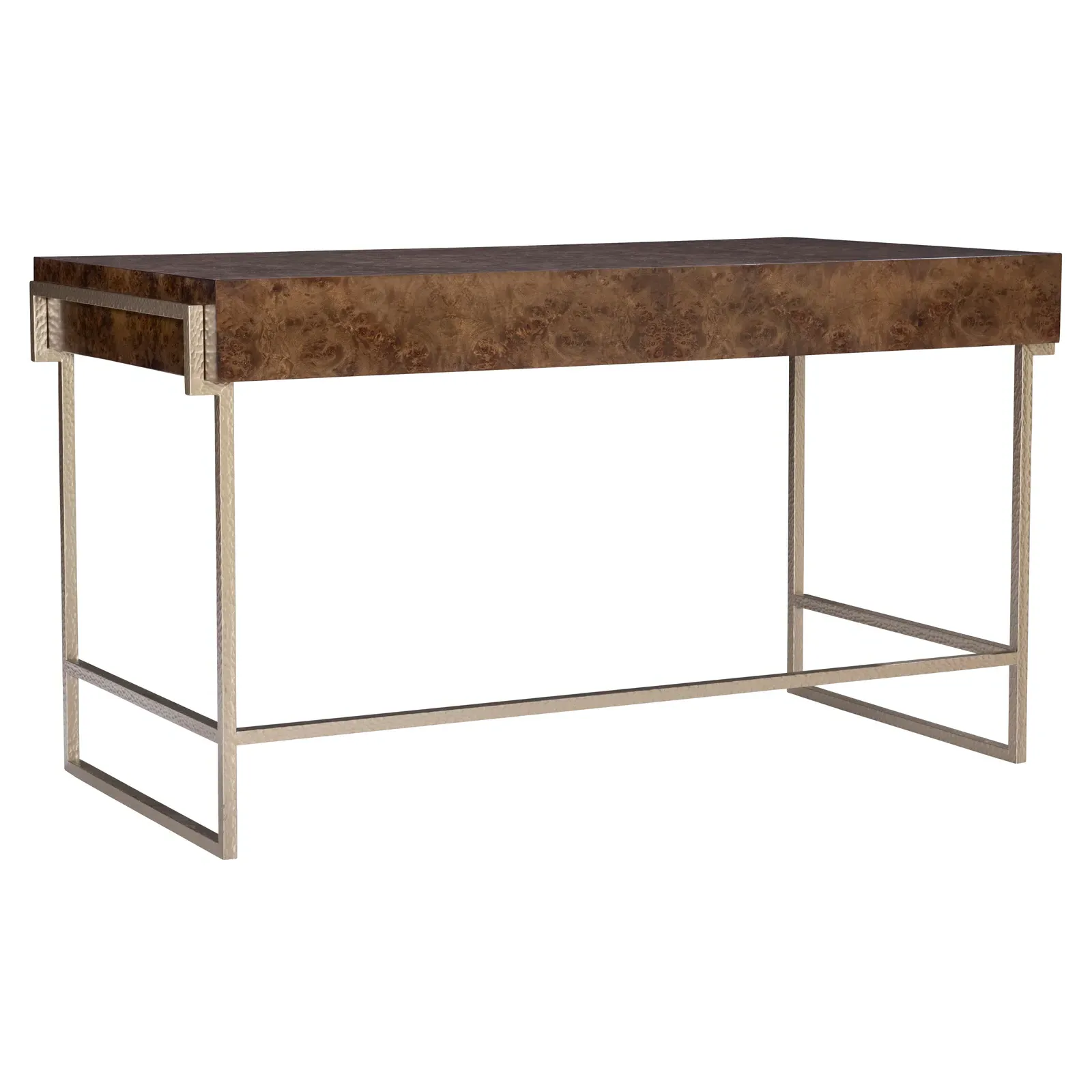 Kiley Desk with Drawers - Brown, Maple Burl