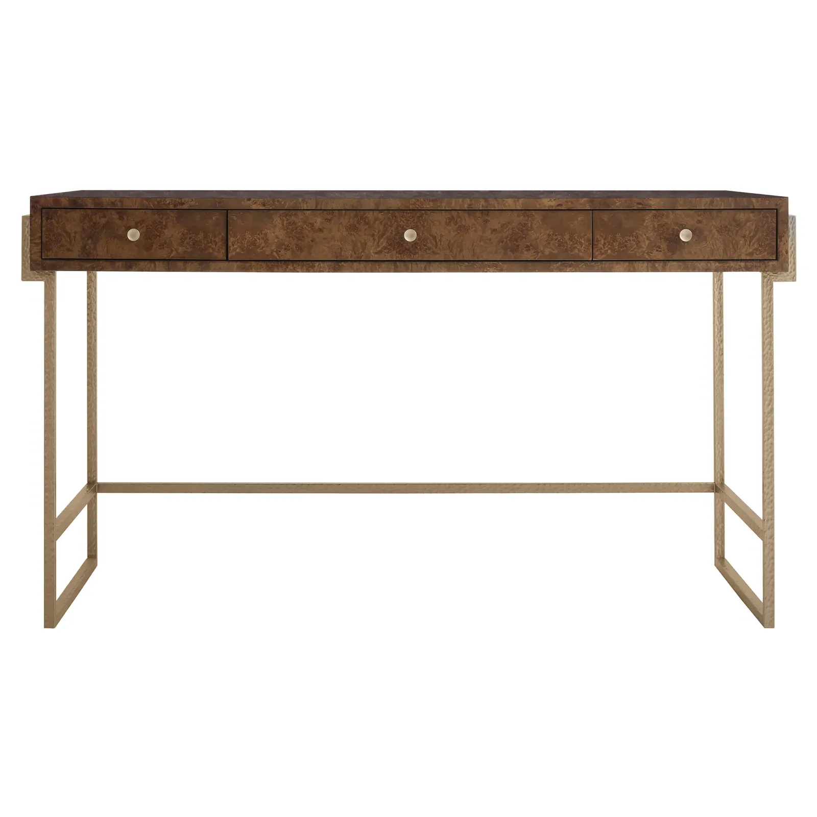 Kiley Desk with Drawers - Brown, Maple Burl image