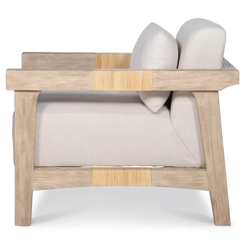 Koehn Lounge Chair - Off White, Linen