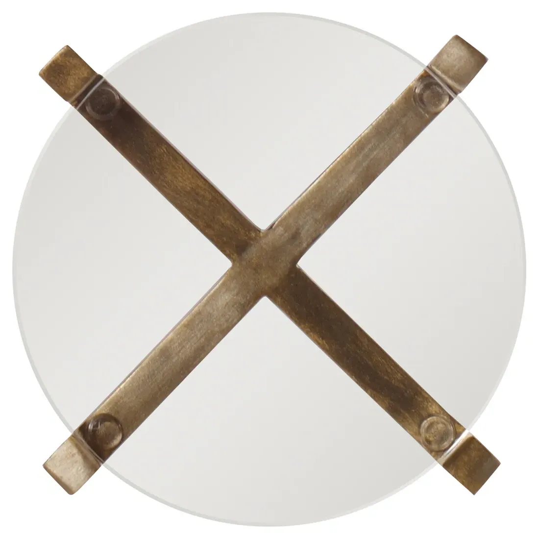 Larchmont Square Side Table - Gold, Acrylic