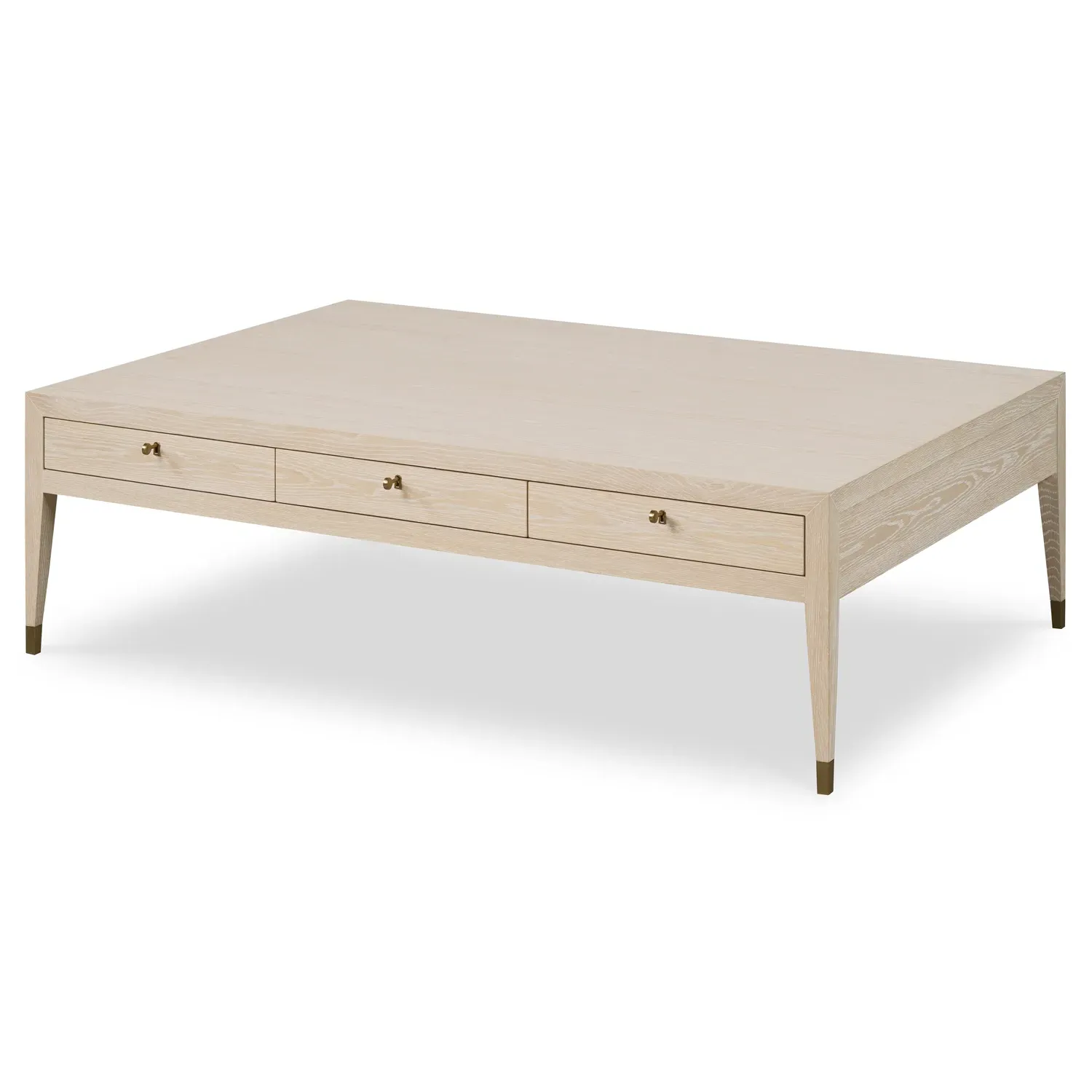 Lexie Rectangular Storage Coffee Table - Natural Oak