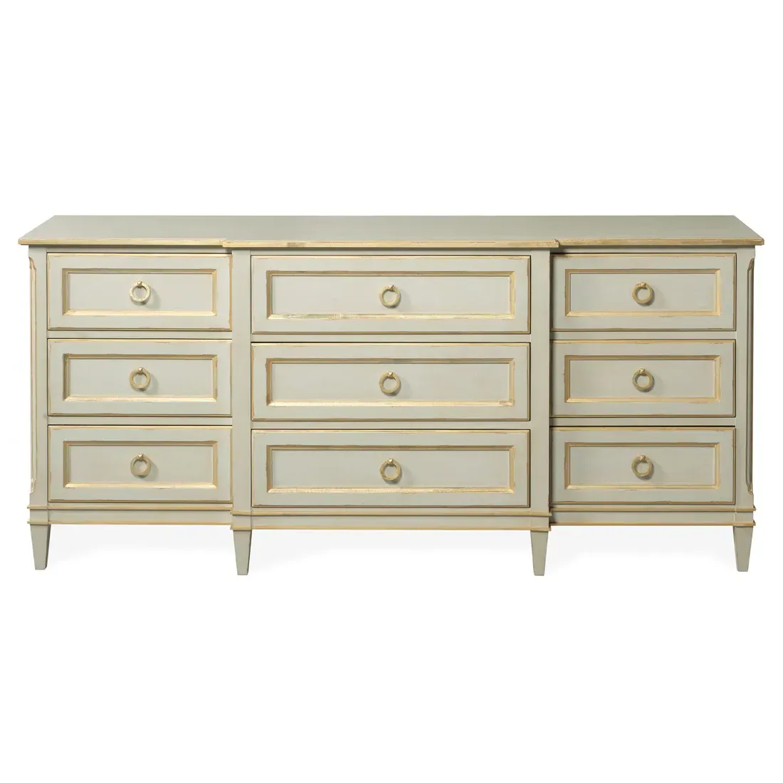Madeline 9 Drawer Dresser - Antique Grey, Poplar Wood image