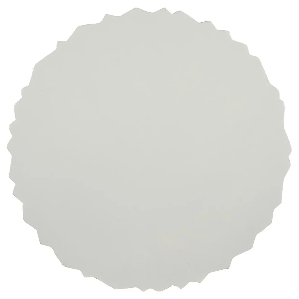 Marquis Round Drum Outdoor Side Table - White, Fiberglass